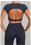 Sexy Hollow Out Backless Sports Shirts Women Shorts Sleeve High-strength Double-layer Stitching Without Chest Sports Tank Tops