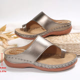 Lightweight Clip Toe Wedge Heel Slippers Women Plus Size 43 Thick Bottom Casual Sandals Woman Outdoor Platform Summer Sandles
