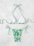 2026 Halter String Triangle Two Piece Bikini Women Swimwear Female Swimsuit Bathers Bathing Swimming Suit Beachwear Summer