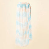 Women Bathing Suit Wrap Summer Ruffle Long Sarong Cover Ups Swimsuit Beach Skirt Bikini Cover Up Swimwear Beach Wrap Skirt