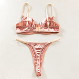 Seamless 2 Pieces Sexy Bra Set Women Satin Lingerie Underwear Patchwork Bras and Thongs Suits Attractive Bilizna Intimate Set