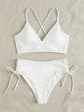 Sexy Bandage High Waist Brazilian Bikinis Sets Swimsuit Swimwear Swimming Suit for Women  New Bikini Mujer Biquinis