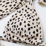 Toucheart Leopard For Women Swimsuit Items Halter Micro Bikini Top Separately Print Bathing Suit Brazilian Low Waist Beachwear