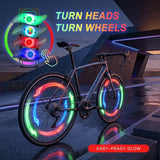 Bicycle Spoke Lights IP67 Waterproof LED Bike Wheel Lights Colorful Cycling Wheel Spoke Lamp Safety Warning Bike Accessories
