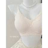 Wirefree Bra for Small Boobs Push Up Padded Strappy Summer Bralette Seamless Comfort Daily Wear Lightweight Thin Straps Lingerie
