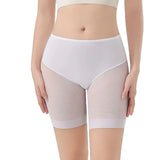 Women's Seamless Shorts Safety Pants High Waist Large Size Mesh Thin Boxer Panties Anti Friction Under Skirt Shorts Underwear