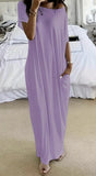 Slash Neck Nightgown Short-Sleeve Shirt Dress Soft Touch Breathable Fabric Fit Women's Cozy Sleepwear Nightwear Summer Fashion