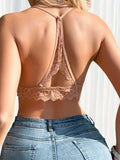 Stainless steel lace women's underwear sexy Lingerie hollow back bra women's underwear YS3080