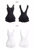 New One-piece Solid Color Swimsuit with Exposed Back and Sexy Suspender for Slimming Beach Hot Spring and Beach Women's Swimsuit