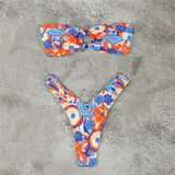 Micro Bikini Push Up Swimsuits For Women 2024 Sexy Female Swimwear Brazilian Bikini Set Thong Biquini Swim Suits Print Beachwear