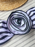 3D Flowers Striped Bikinis Strapless Bandeau Bikini 2025 Female Swimsuit Women Swimwear Two-pieces Bikini Set Bathing Suit Swim