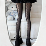 Women Y2K Lace Tights Stocking Elastic Fishnet Tights Pantyhose for Dress Date Club Cosplay Leggings Party Streetwear