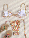 Miyouj Triangle Bikini New Two Piece Suit Solid Color Beachwear 2026 Bikini Women's Swimsuits Sexy Bathsuit Micro Thong Swimwear