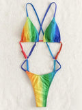 Extreme Mini One Piece Swimsuit Women G String Shiny Swimwear Female Micro Thong Monokini Bather Backless Bathing Suit Swim wear