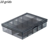 DELI 1 PCS Plastic Storage Boxes Slots Adjustable Packaging Transparent Tool Case Screw Craft Jewelry Accessories Organizer Box