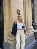 Women Solid Square Neck Ribbed Tank Top Camisole Women Summer Basic Elastic Sleeveless Crop Tops