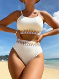 High Waist Bikini 2026 Women Strappy Swimwear Female Sexy Padded Swimsuit Solid Bathing Swimming Swim Suit Summer Beachwear