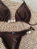 Halter String Bikinis 2026 Stone Swimwear Female Sexy Brazilian Swimsuit Women Bathers Bathing Swimming Swim Suit Beachwear