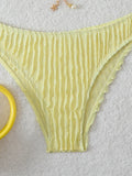 Triangle Halter String Bikinis 2026 Women Sexy Swimsuit Solid Ring Linked Swimwear Female Bathers Bathing Swimming Swim Suit