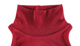 Ahagaga Fashion Women's Mini Dresses Solid Halter Turtleneck Sleeveless Sheath Slim Fit Bodycon Regular Causal Vestidos Robes