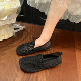 Fashion Summer  Breathable Shoes 2026 New in Light Casual Offer Flat Flowers Rhinestone Ladies Footwear