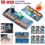 1-10PCS PCA9685 Robot Controller IIC Interface 16 Channel 12-Bit PWM Servo Motor Driver Board for Arduino Robot/ Raspberry Pi