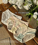 2026 Mid-waist Lace Panties Seamless Soft Mulberry Silk Bottom Crotch Women's Lace Panties Women
