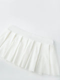 Women Frill Short Skirts Solid Color Low Waist Pleated Skirt Summer Sexy Hot Skirt Streetwear