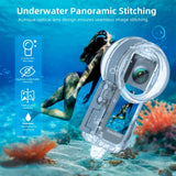 Seafrogs 50meter waterproof camera housing for Insta 360 X5