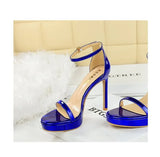 Women's High Heels Thin Heel Waterproof Platform Sandals Fashionable for Skirts New Model Shoes for Shows Summer Collection