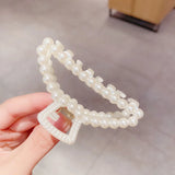 Pearl Claw Clips Crab Geometric Hairpins For Women Girl Korean Bow Hollow Hair Accessories Bath Clip Headwear Barrettes