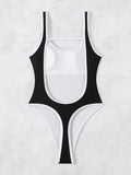 2026 Sexy Leopard Print Backless Women Thong Swimwear One Piece Swimsuit Female Monokini High Cut Bathing Suit Swim Beach Wear