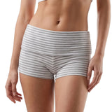 Women's Fold Over Mini Shorts Summer Fashionable Causal High Waist Bodycon Skinny Shorts Striped/Solid Color Short Pants