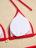 DEKA Mesh Bikinis Female Swimsuits Women's Three-Piece Swimwear Beach Swim Wear Bathing Suits Brazilian Bikini Set Pool Bather