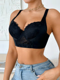 A B C D Cup Women's Plus size Sexy Bras Lace trim Push-Up bra for Women Side support and minimizer Comfortable Women's Lingerie