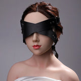 Solid Color Leather Mask Anime Glasses Women'sexy Accessories Exotic Style Adjustable Masks PU Blindfold Game For Adult Couples