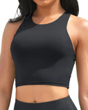 2026 Sporty Swim Vest Swimsuit Only Tops Padded Swimwear Women Solid Bathers Bathing Swimming Suit Female