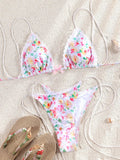 Miyouj Triangle Bikini New Two Piece Suit Solid Color Beachwear 2026 Bikini Women's Swimsuits Sexy Bathsuit Micro Thong Swimwear