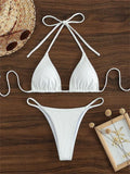 Sexy Bikini Set Women White Black Push Up Bra Micro Swimsuit 2025 Brazilian Beach Holiday Bathing Suit Thong Swimwear Biquini