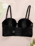 Women's Camouflage Vest Embroidered Sexy Bra Can Be Worn Externally Sexy Waist Tied Sweet And Spicy Lingerie B6131