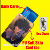 J-Jack Champion American Actor For ID Clips Credit Bank Bag Bus Meal Card Holder Cover Pocket Decoration Keychain