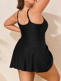 2026 Large Plus Size Swimsuit Women One Piece Strappy Beach Dress Swimwear Female Bathers Bathing Swimming Swim Suit Beachwear