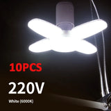 E27 Fan Shape LED Bulb AC220V 28W Foldable Led Light Bulb Lampada For Home Living Room Warehouse Garage Ceiling Light
