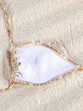 Miyouj Glitter Fabric Bikinis 2026 Sexy Bikini Set Folds Swimsuit Female Halter Bathing Suit Women Swimwear New Beachwear