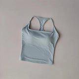 Women's Cross-Back Yoga Sports Vest One-Piece Cup Versatile Training Fitness Bra Colorful Fitness Clothing for Active Women