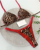 RUOTONGSEPT Swimwear Women Leopard Print Brazilian Bikini Set Sexy Thong Swimsuit Two Pieces Bathing Suit Women 2023 Beach Wear