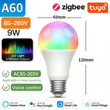 TNCE Tuya E27 E14 GU10 Bulb WIFI Zigbee, Dimmable Light LED lamps 2700-6500k RGB, Smart Life APP, Voice With Alexa Google Home