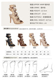 Fashion Buckle Women's Sandals Summer Shoes 2025 Sexy Cut-outs High Heels Black Peep Toe Footwear Party Office Dance Shoes Girls