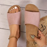 Zoki 2025 Summer Cork Clogs Slippers for Women Plus Size Open Toe Flat Heels Sandals Woman Comfort Non Slip Clogs Sandles Female