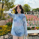 Plus size swimsuit hot spring split swimsuit three-piece  plus fat enlarged covering the flesh and slimming swimsuit XXXL
